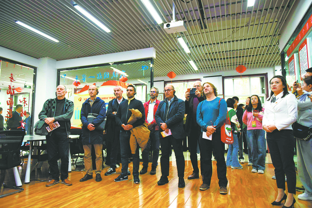 西歐友好人士考察團走進西寧市文亭巷社區。本報記者 陸廣濤 攝