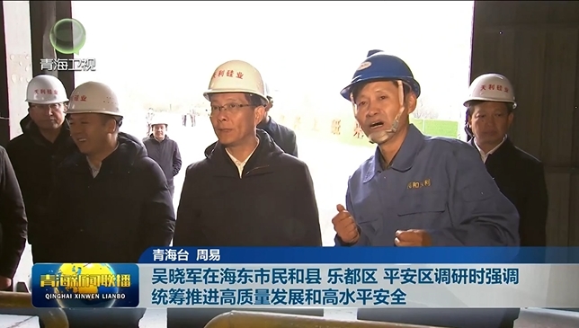 吳曉軍在海東市民和縣、樂都區、平安區調研時強調 統籌推進高質量發展和高水平安全