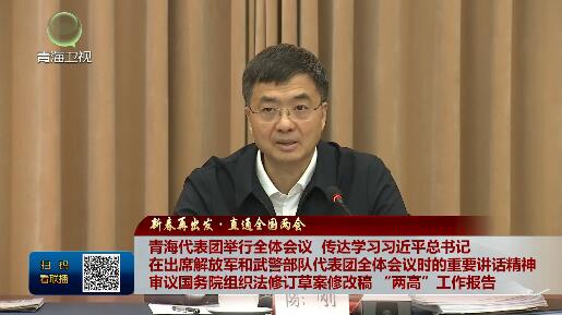 【新春再出發·直通全國兩會】青海代表團舉行全體會議傳達學習習近平總書記在出席解放軍和武警部隊代表團全體會議時的重要講話精神審議國務院組織法修訂草案修改稿“兩高”工作報告