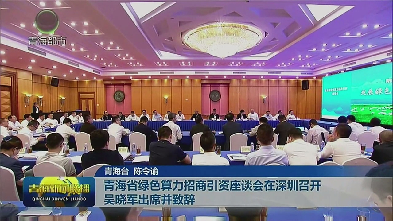 青海省綠色算力招商引資座談會在深圳召開 吳曉軍出席并致辭