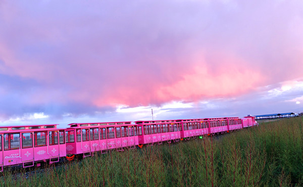 天空之鏡茶卡鹽湖晚霞 攝影:王生榮 (3)_副本