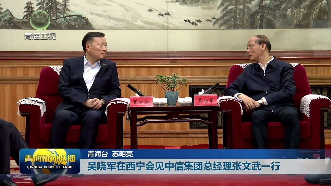 吳曉軍在西寧會見中信集團總經理張文武一行