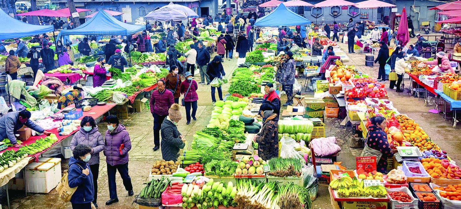 冬日西寧早市里的“煙火氣”