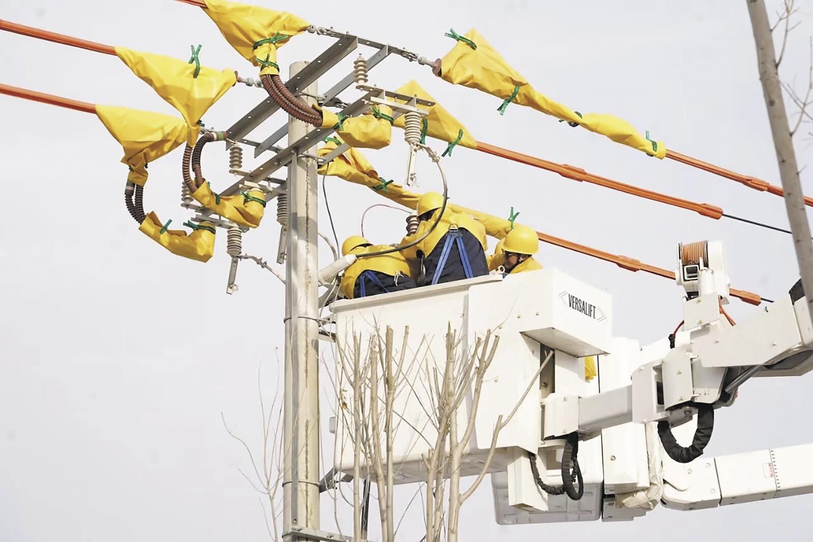 【新春走基層·溫暖進(jìn)萬(wàn)家】帶電作業(yè)守護(hù)萬(wàn)家燈火