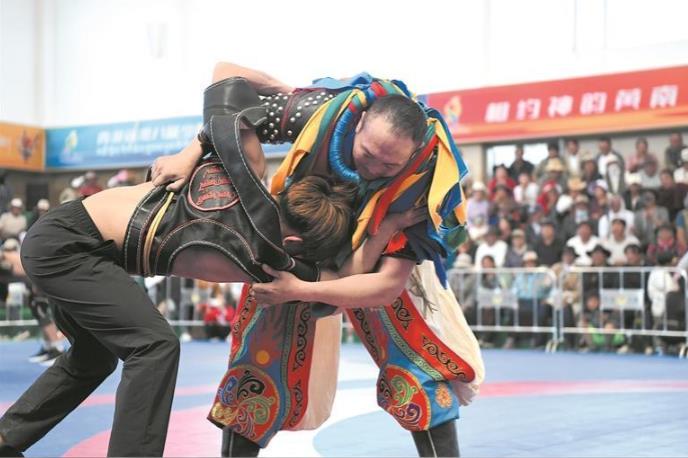 力與智的較量——青海省第八屆少數民族傳統體育運動會搏克個人賽現場見聞