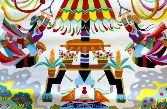 【文化中國行】青海省10幅農民畫作品入圍國家級展覽復評