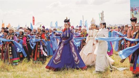 青海海西州第九屆那達(dá)慕大會(huì)啟幕